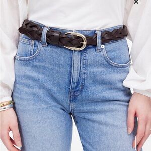 NWT Madewell Braided Leather Belt